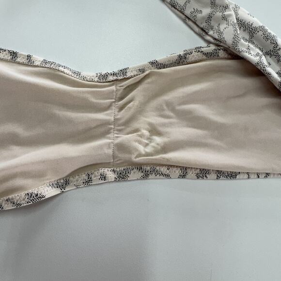 Valimare Bikini Swimsuit Womens Medium Gray Salinas Animal Bandeau Two Piece - Picture 7 of 11